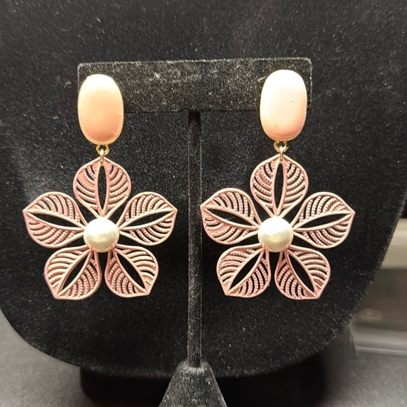 Fashion Jewelry Jewelry - Peach Flower Earrings